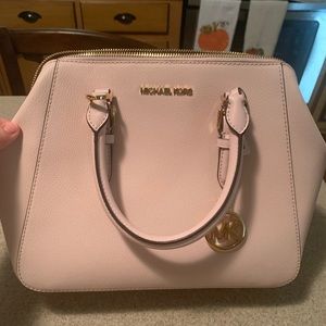 Pebbled leather Michael Kors satchel in brand new condition